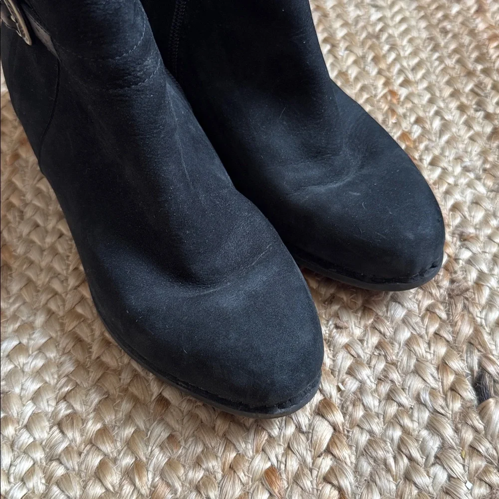 Dansko 37 Hartley Black Ankle Bootie Boot Clog Buckle Shoe - Picture 2 of 9
